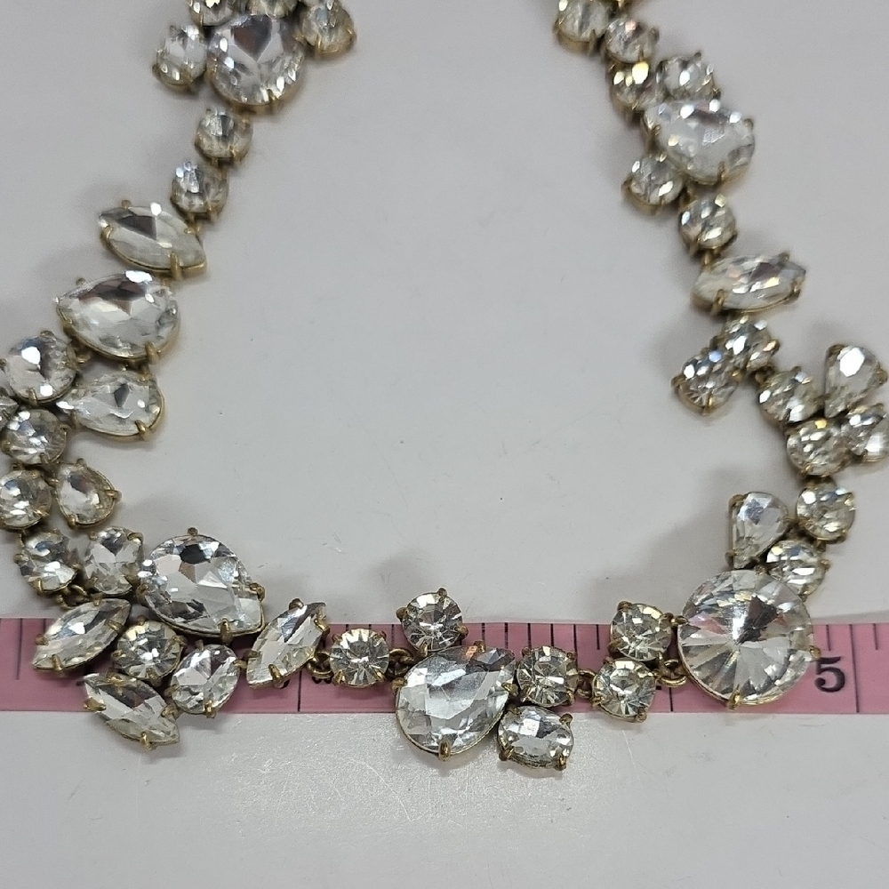 J. Crew Gold Crystal Necklace - Picture 9 of 11